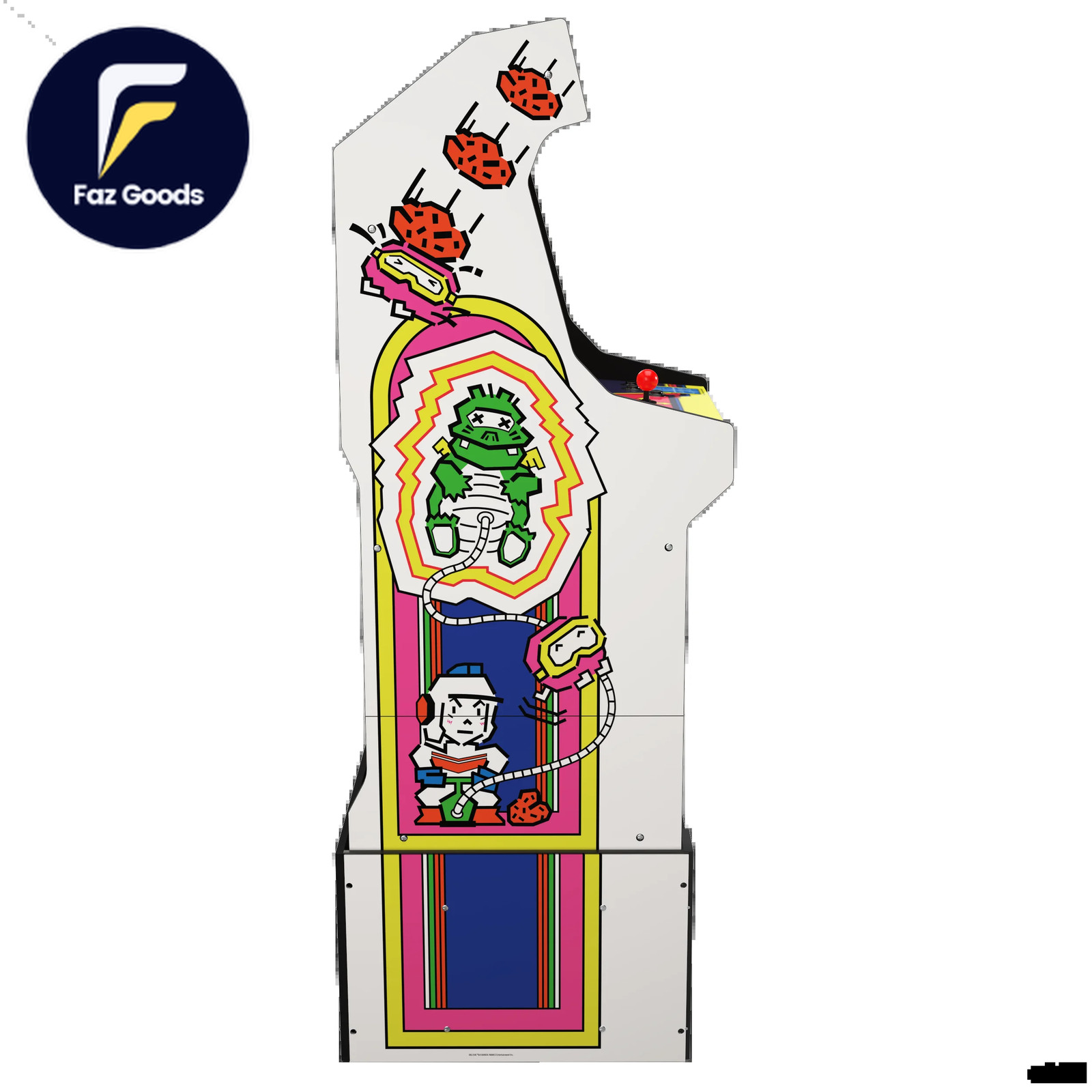 Arcade1Up Dig Dug Bandai Namco Legacy Edition Arcade with Riser and Light-Up Ma