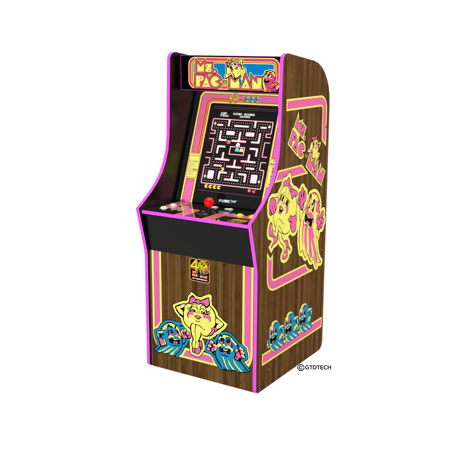 Ms PacMan Arcade1Up Special 40th Anniversary Edition ARCADE 10 GAMES