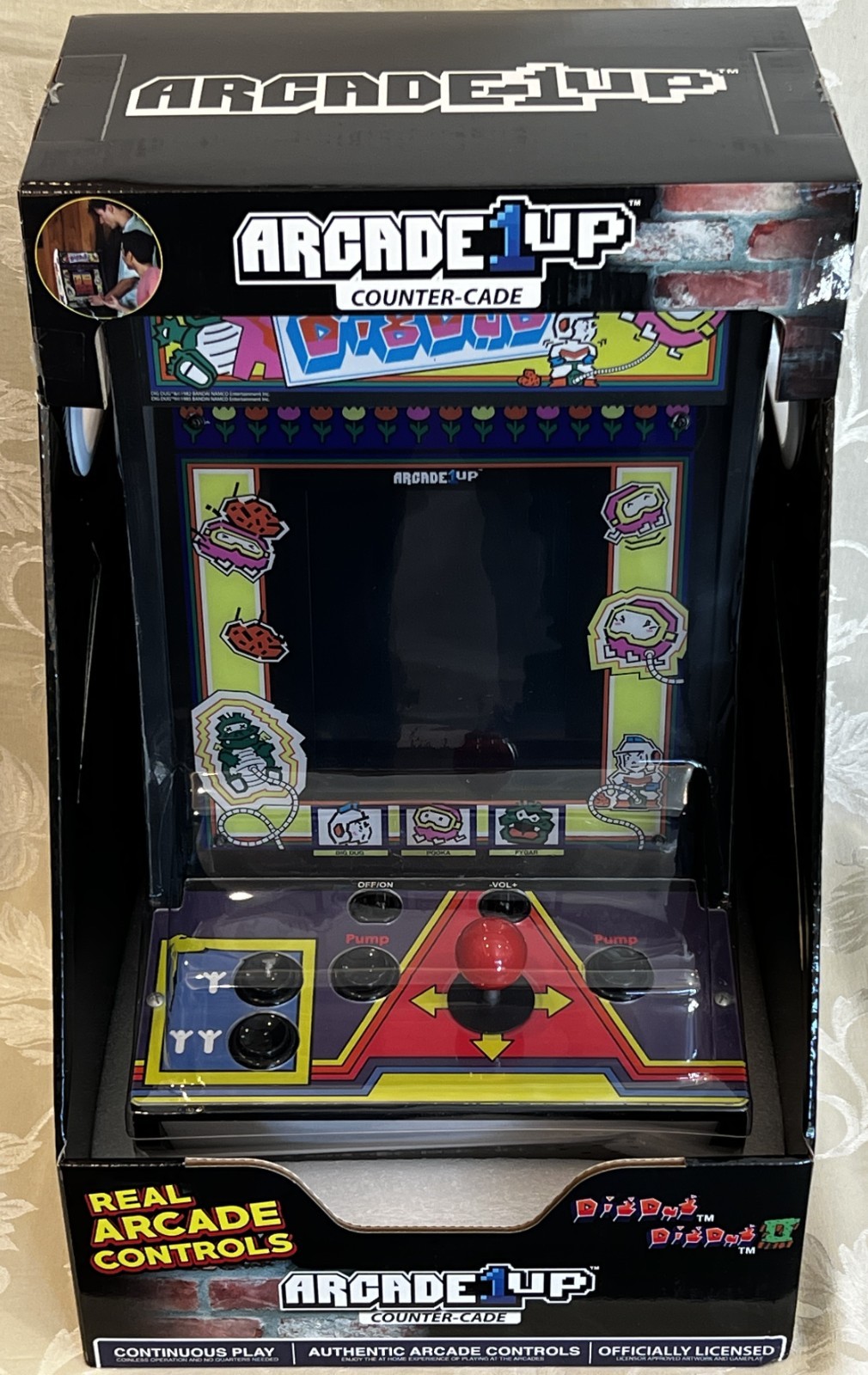 Dig Dug Arcade 1Up Countercade Tabletop – Tested See Video – Original Box