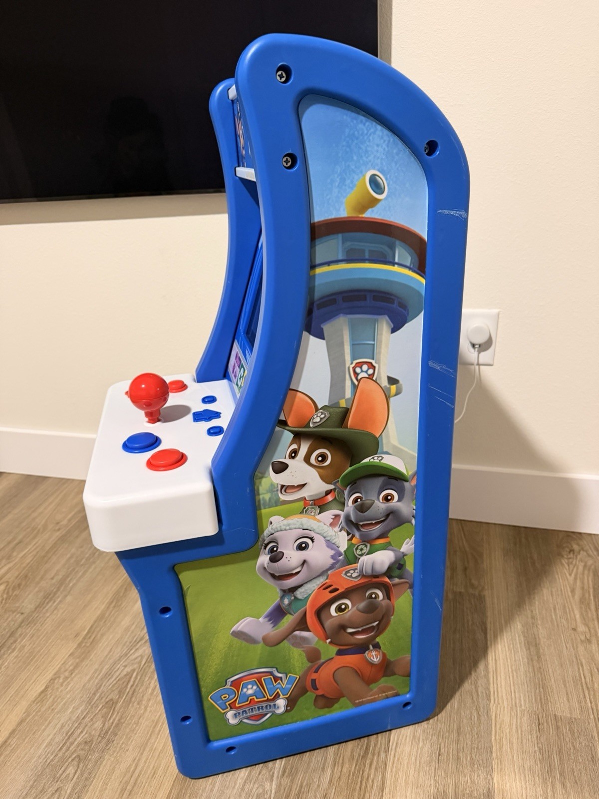 ARCADE 1UP PAW PATROL JR ARCADE GAME W/STOOL – EXCELLENT CONDITION! 🐶🚓🔥