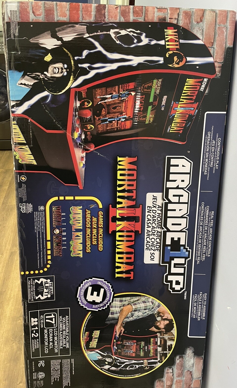 Arcade1Up Mortal Kombat II Deluxe Arcade Machine Brand New In Box