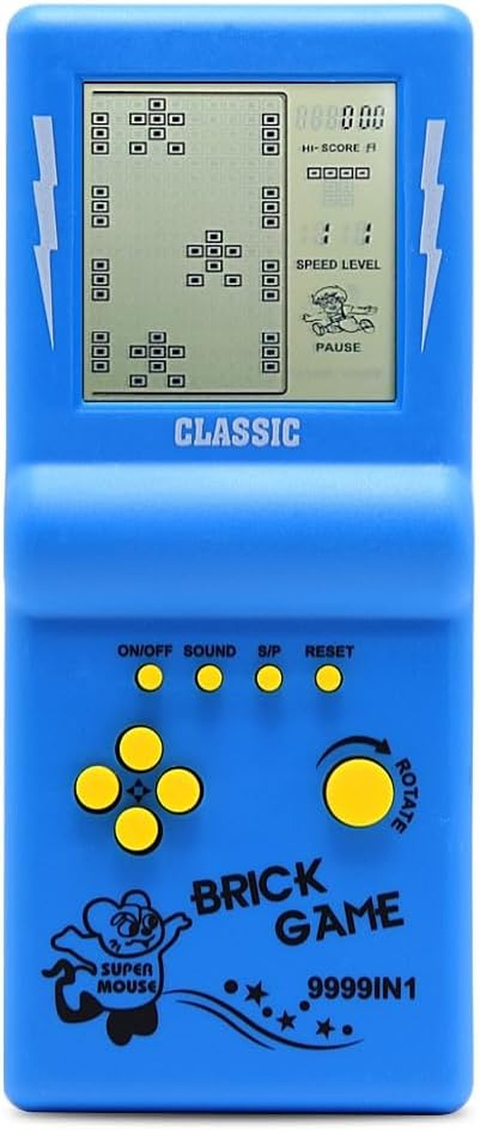 HLF 3.5-Inch Large Screen Retro Brick Game Console for the 80S/90S Building Bloc