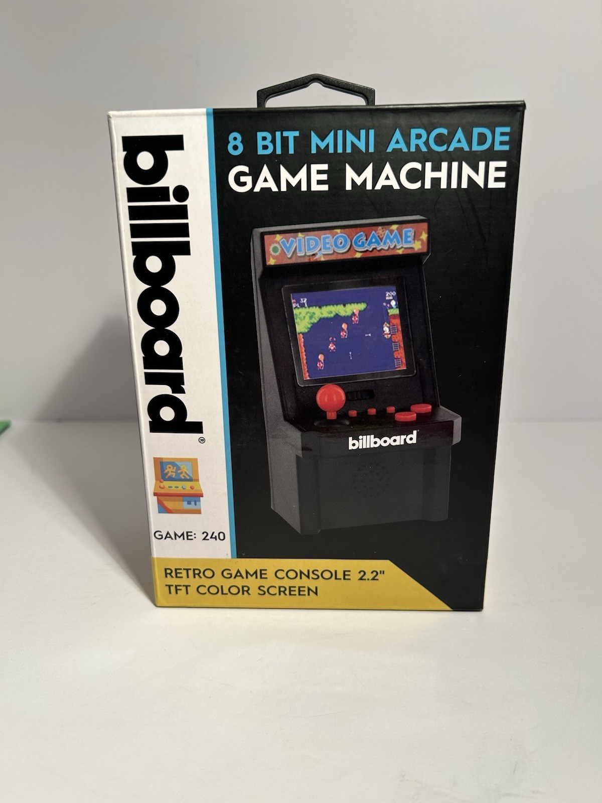 Billboard 8-Bit Mini Arcade Game Machine 240-in-1 with Box