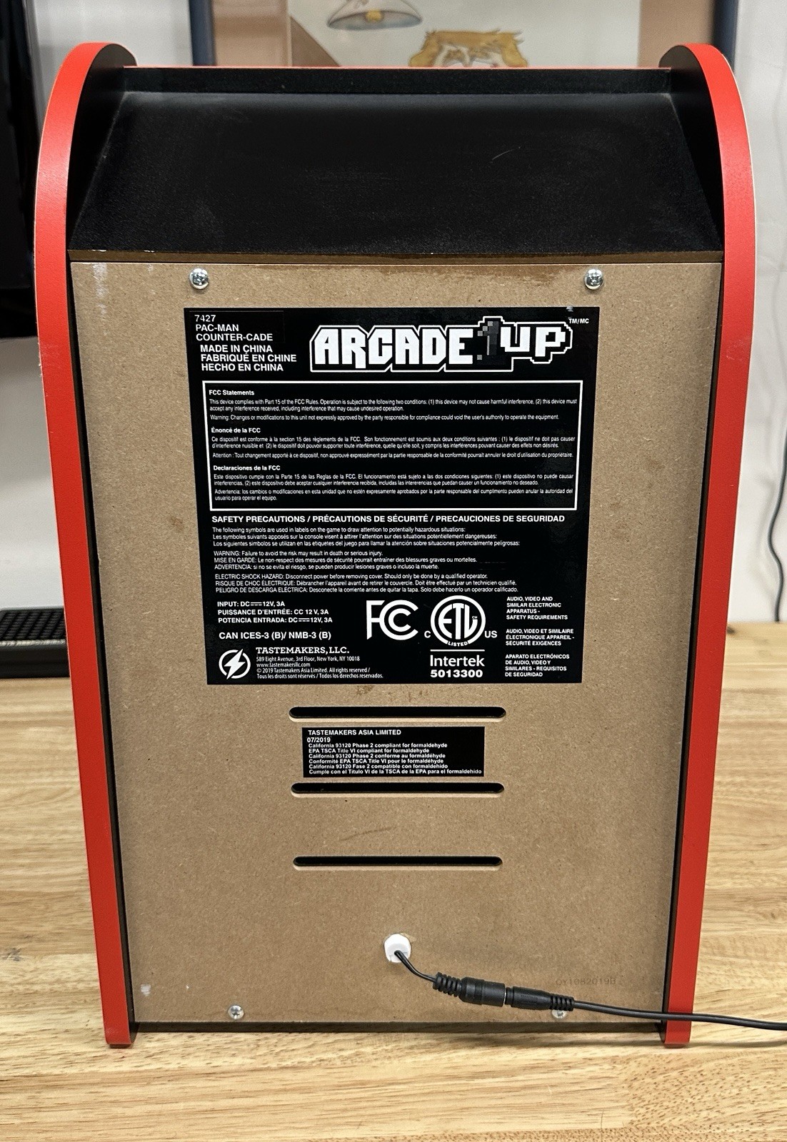 Arcade1Up Pac-Man Countertop Arcade Machine Tested & Working – Retro #7427