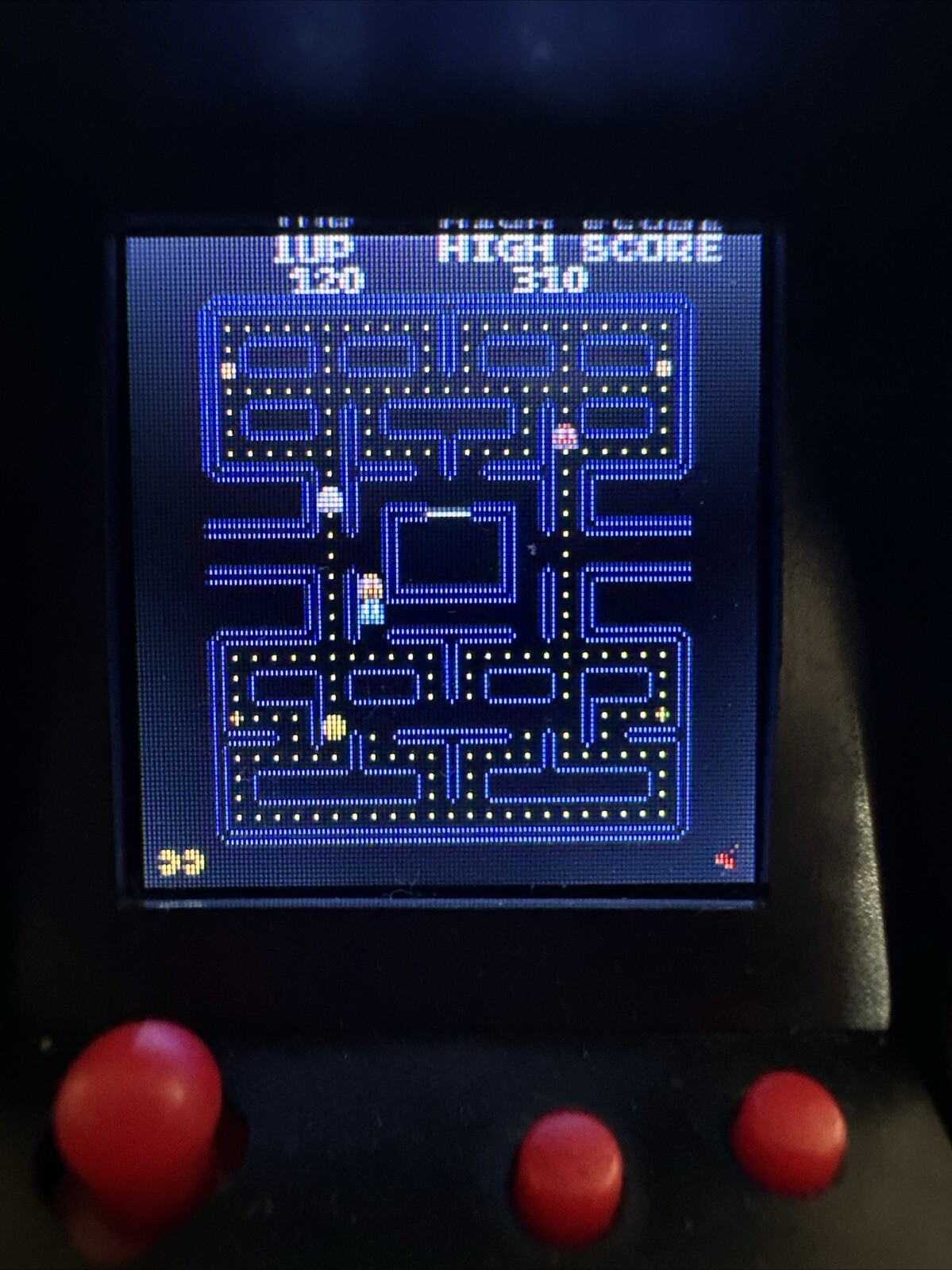 Pac-Man Miniature Arcade Game Keychain 2018 Tested And Works Scratch On Screen