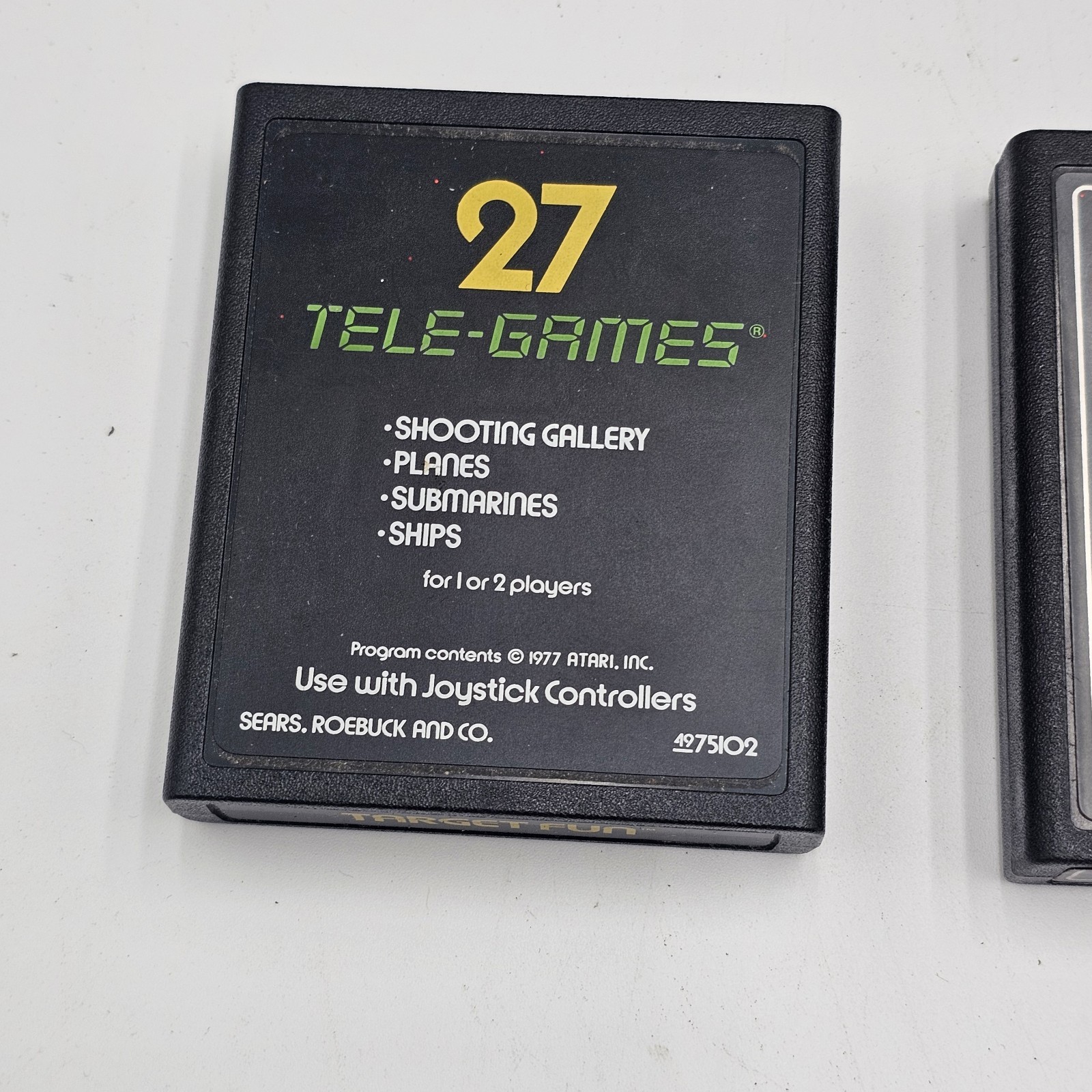 Sears Tele-Games Video Arcade Atari 2600 Box w/ 10 Game Cartridges