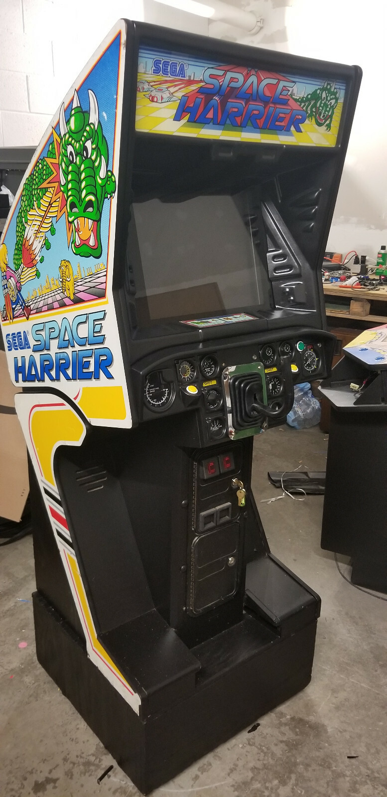 SPACE HARRIER ARCADE MACHINE by SEGA 1985 (Excellent Condition) *RARE*