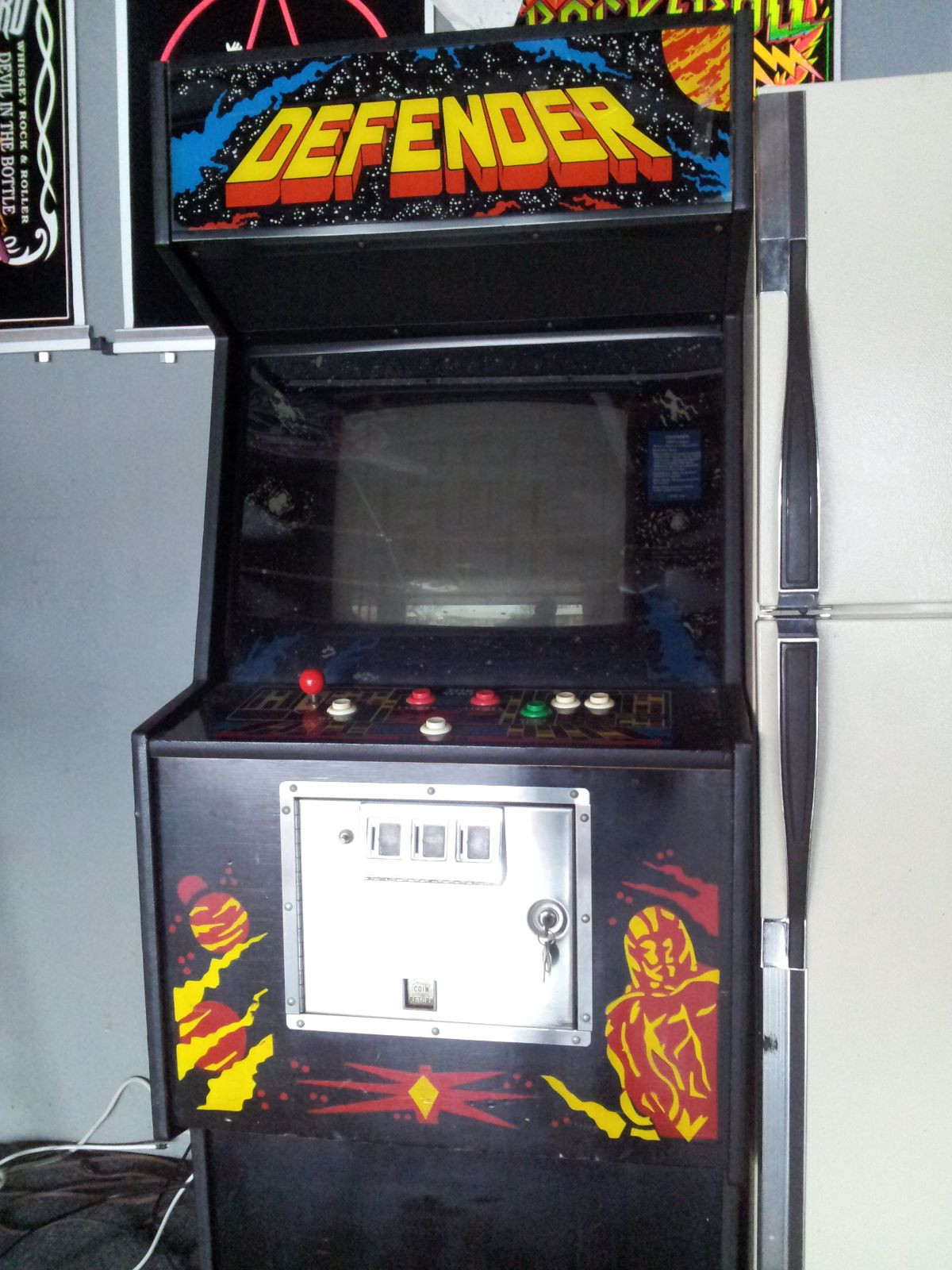 DEFENDER Partially Restored, Original Video Arcade Game with Warranty & Support
