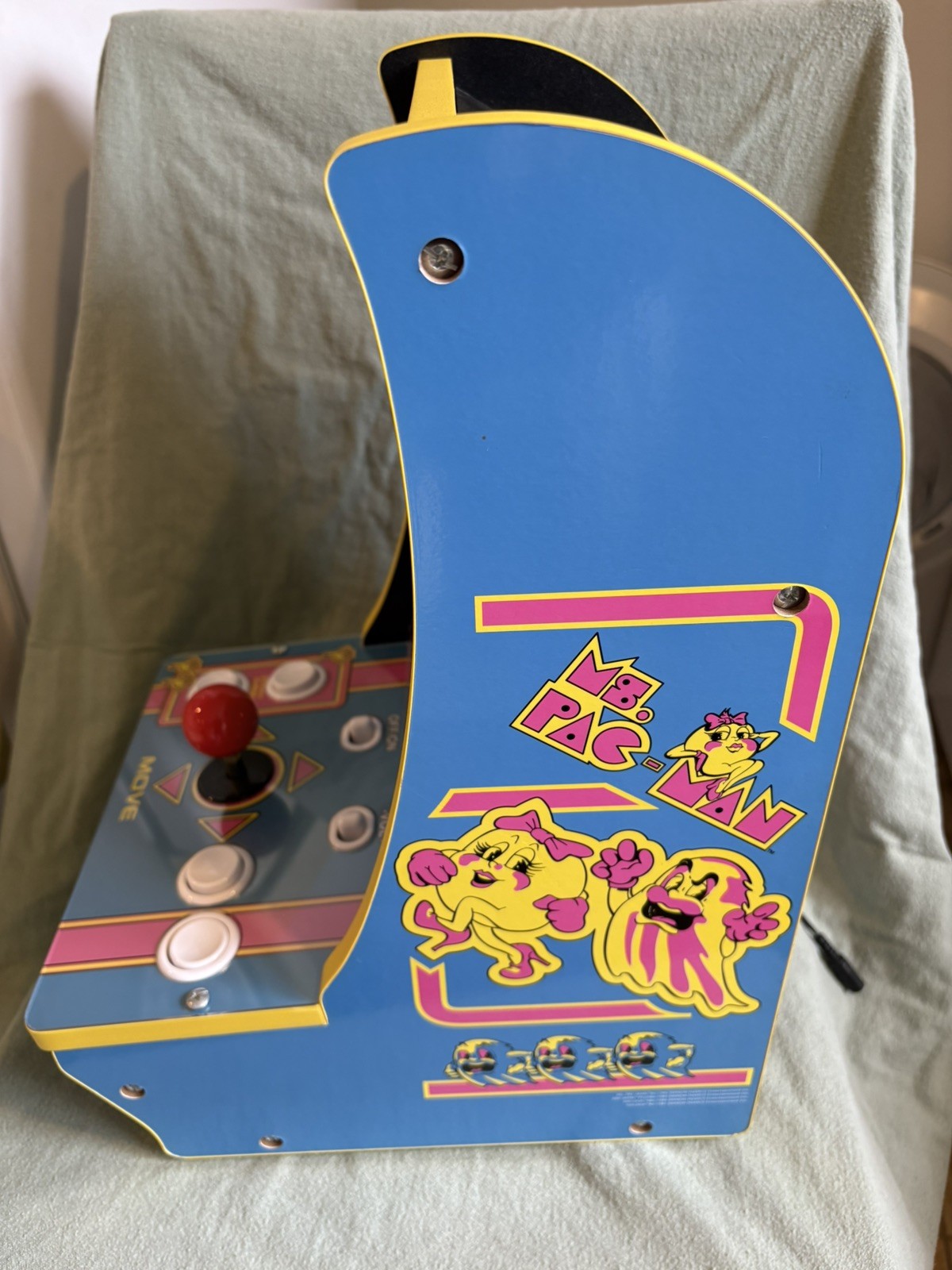 Arcade 1up 8261 Ms Pac-Man Tabletop Arcade GameSystem 16″ TESTED WORKS Excellent