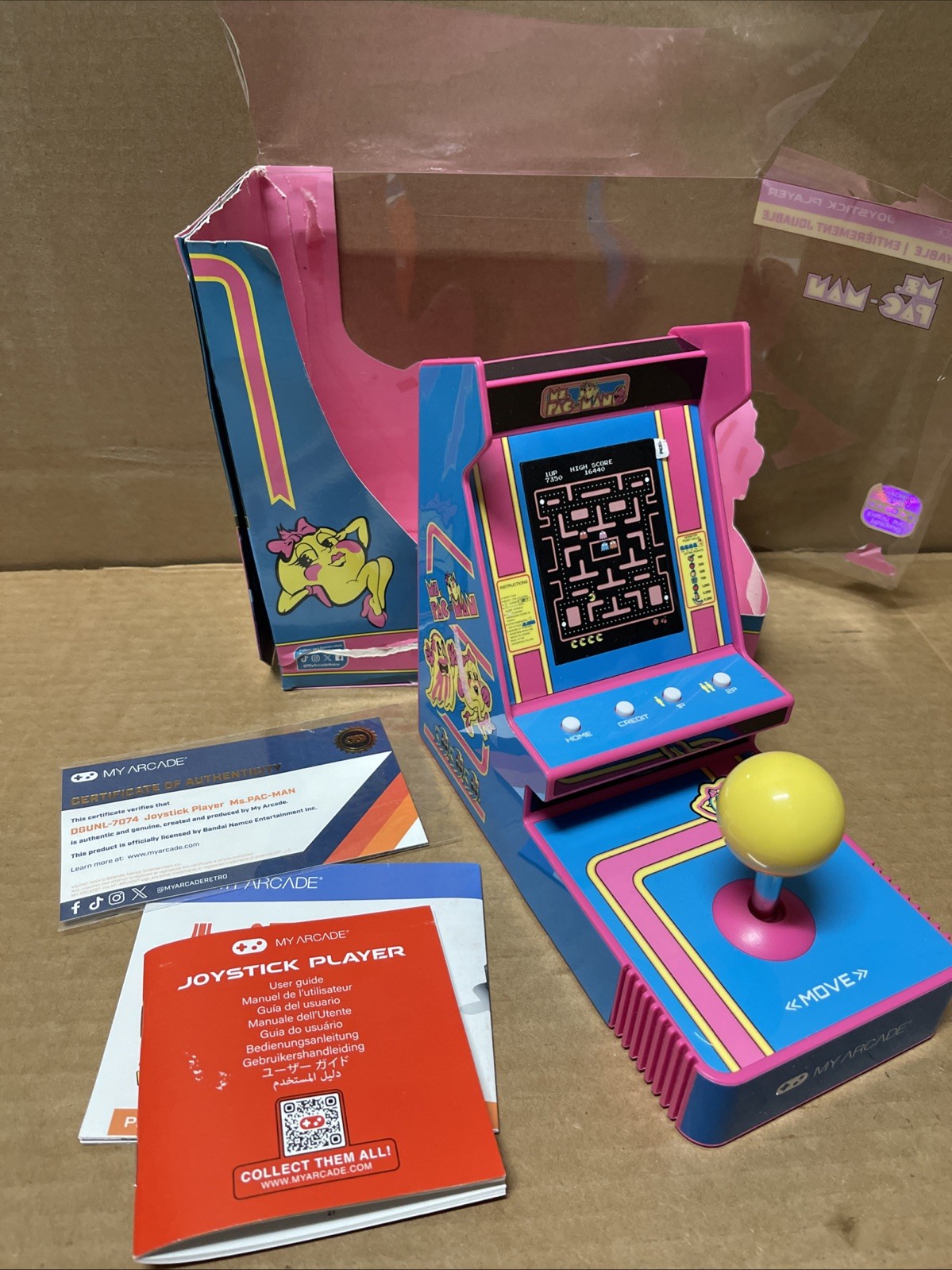 My Arcade – DGUNL-7074 Joystick Player Ms. Pac-Man Portable Retro Arcade