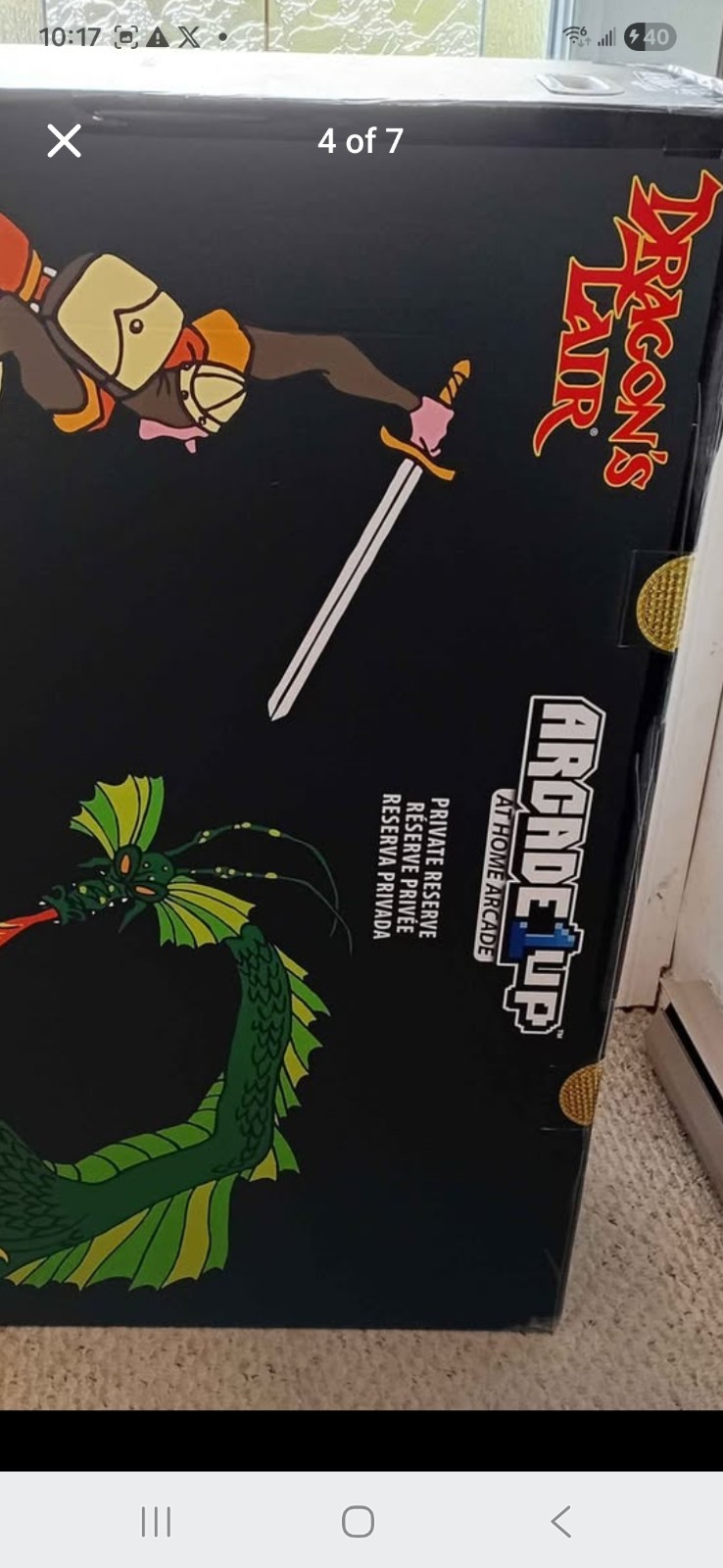 Dragons Lair Arcade1up by Don Bluth; Sealed In Box Brand New Ultra Rare Gem 💎