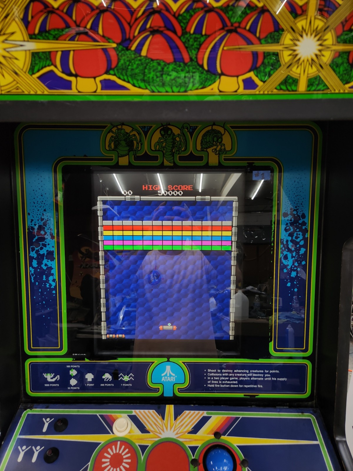 CENTIPEDE Stand Up Full Size Arcade Machine Classic Video Game 9 Games in 1 (#1)