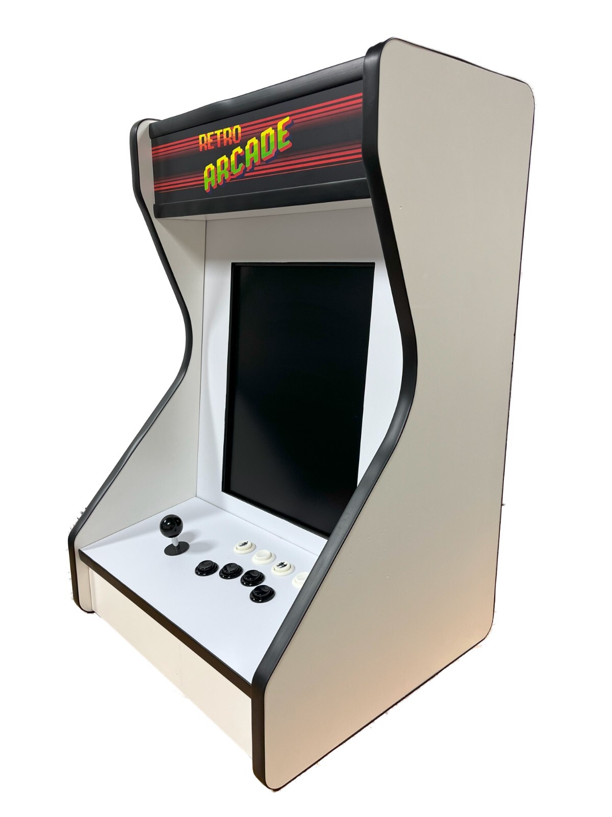 White Bar Top / Table top Vertical Arcade For Your Home! With 516 Games!