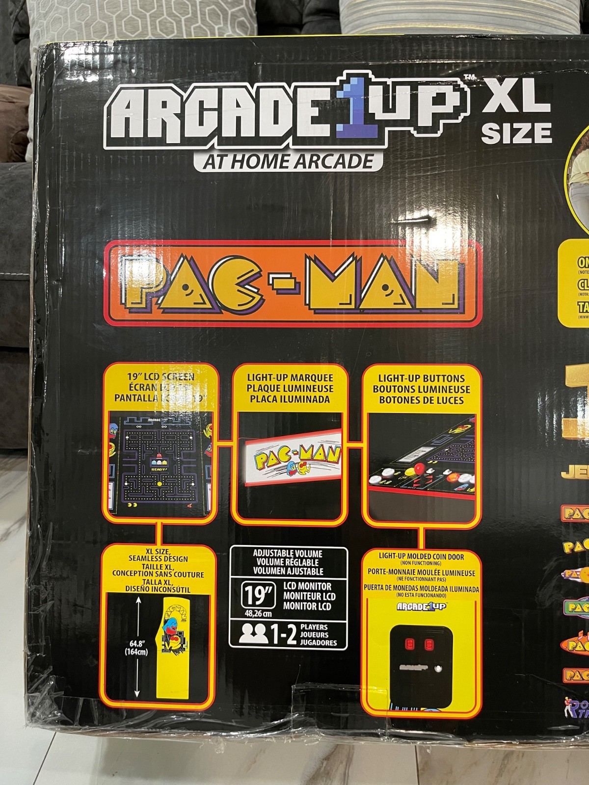 Limited Edition Arcade1Up XL PAC-MAN Cabinet – 14 Games – NEW – SEALED – RARE