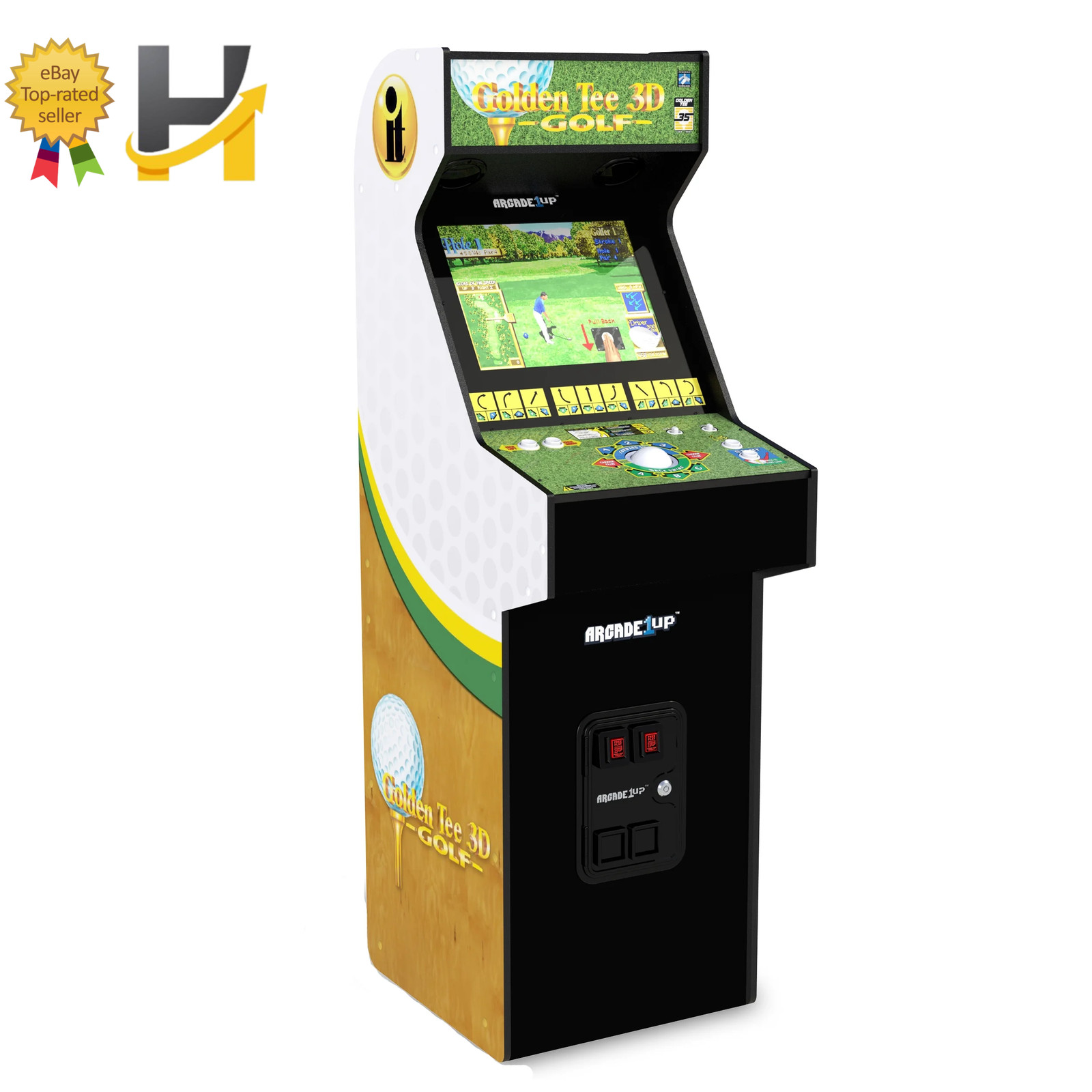 Arcade1Up Golden Tee 3D 35th Anniversary Deluxe Arcade Machine