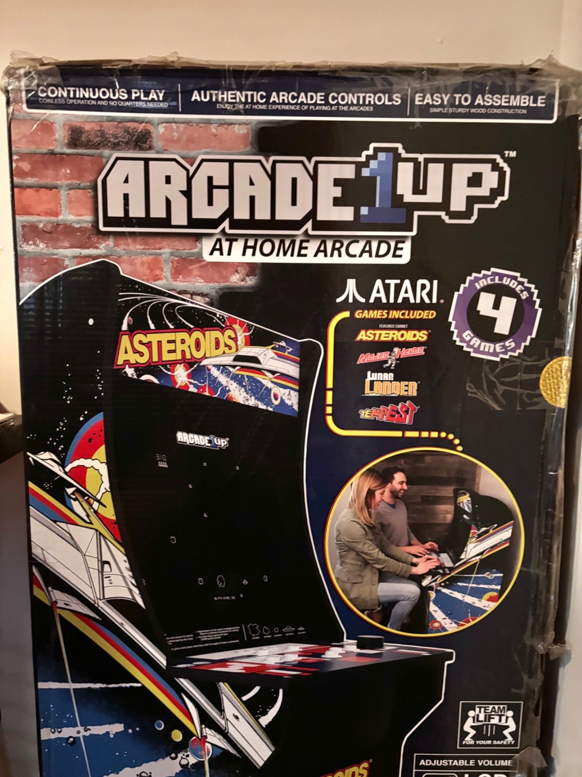 Arcade1Up Asteroids 4-in-1 Arcade Cabinet NEW in Box