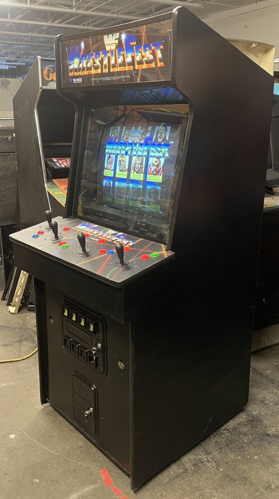 WRESTLEFEST ARCADE MACHINE by TECHNOS 1991 (Excellent Condition)