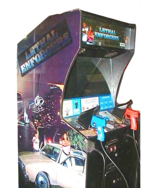 VINTAGE ARCADE GAME – 1992 KONAMI LETHAL ENFORCERS – WORKING – *RARE*