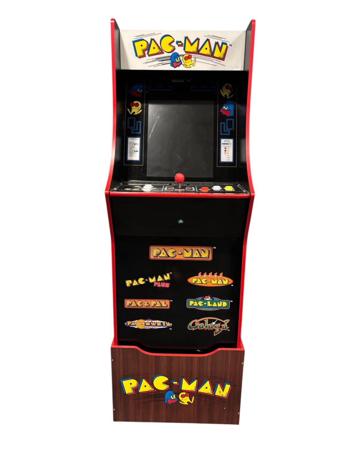 Arcade1Up Pacman 40th Anniversary Edition Gaming Cabinet Machine W/ Riser