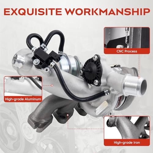 667-203 1.4L Turbocharger with Gaskets Repair kits Compatible with 2011-2015