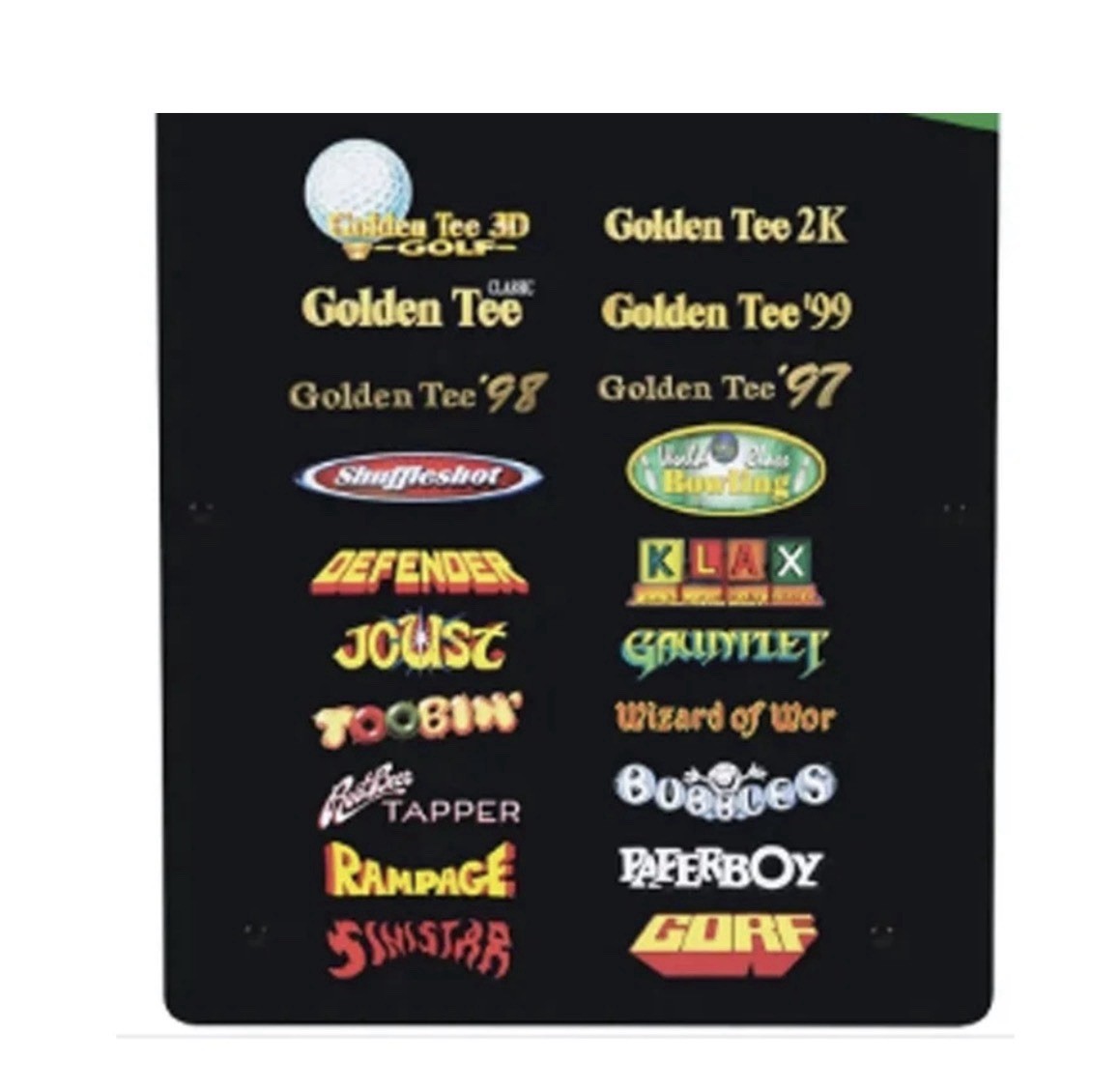 ARCADE 1UP GOLDEN TEE 3D & MIDWAY ARCADE CLASSICS XL SIZE – NEW Sealed Box!