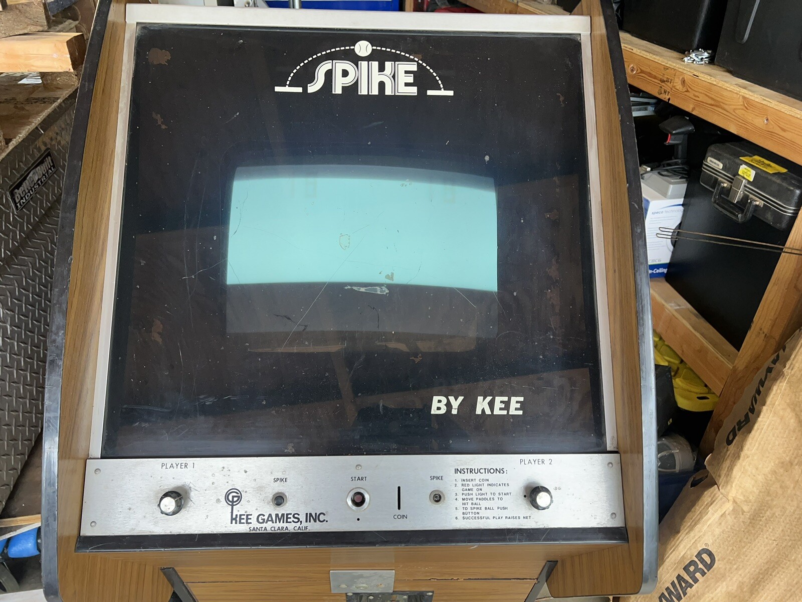 Spike by Kee Vintage Arcade Game 1974