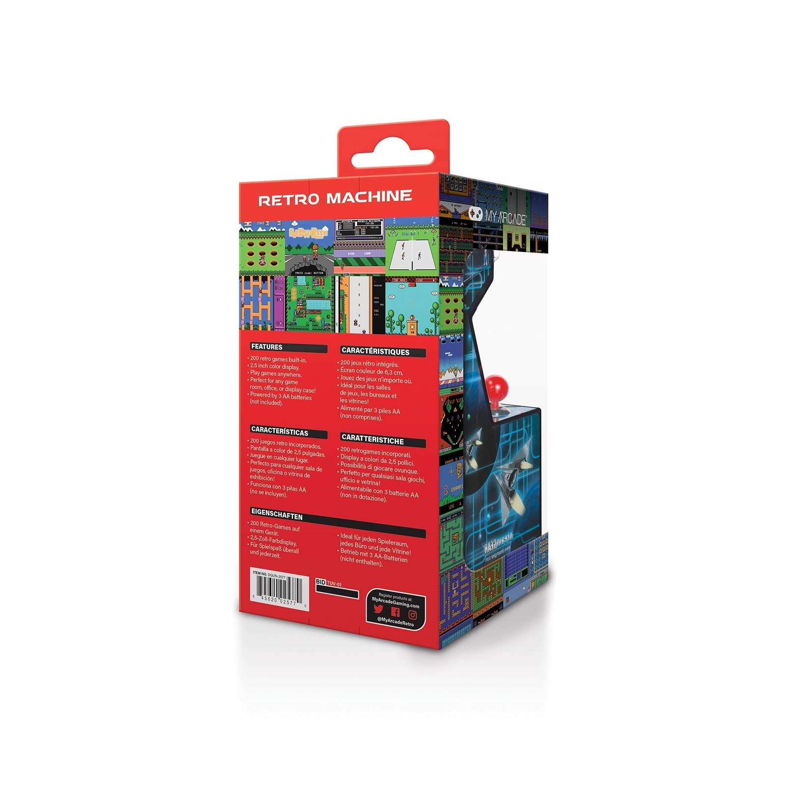 My Arcade Retro Machine Playable Mini Arcade: 200 Retro Style Games Built In,…