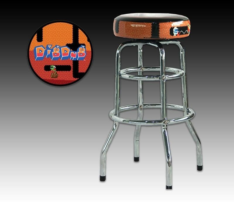 Dig Dug 30″ Chrome Barstool