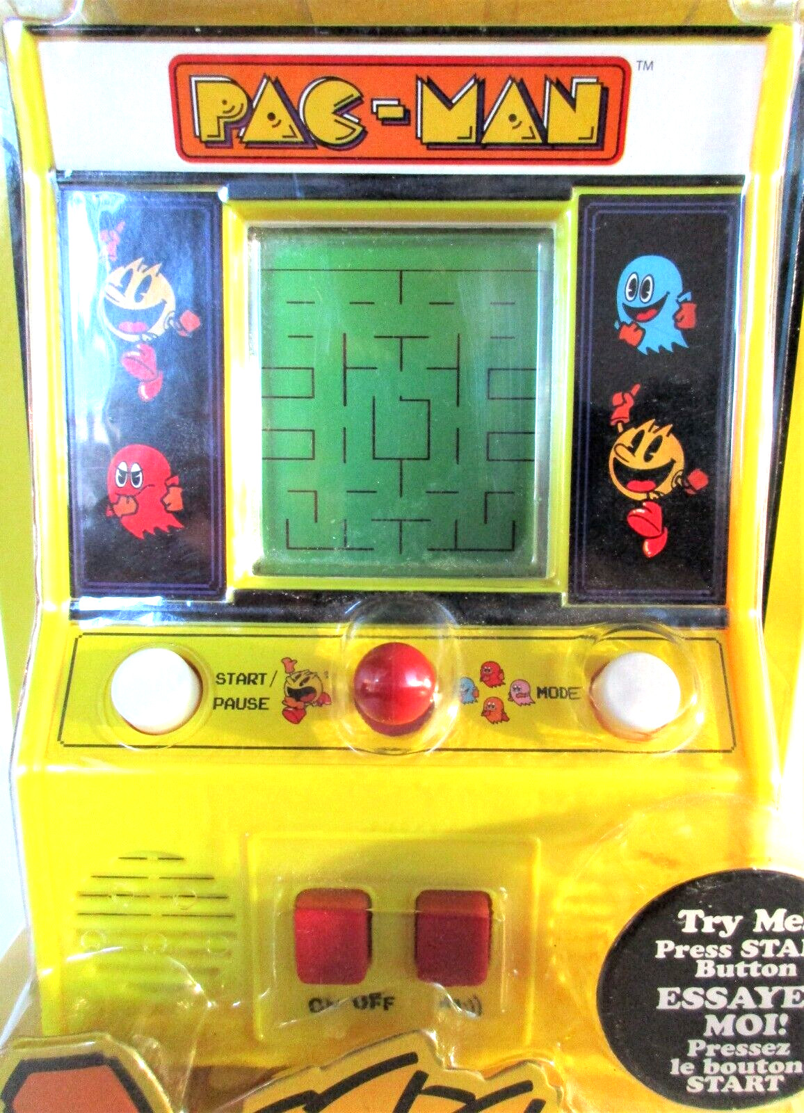 Pac Man Mini Handheld Arcade Game Bandai Namco Basic Fun #09521 New & Sealed