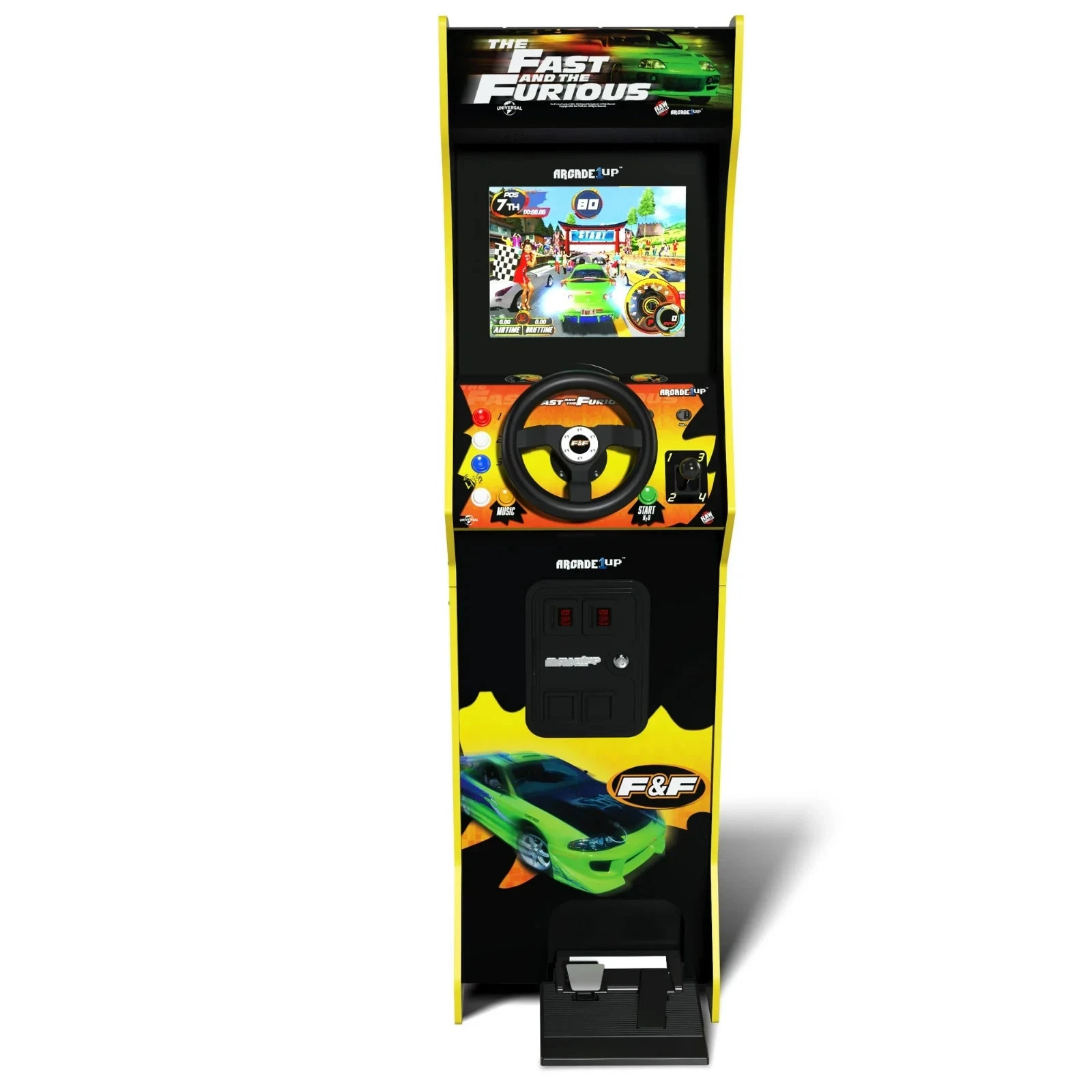 2 Classic games, and 17-inch LCD screen Fast & The Furious Deluxe Arcade Game