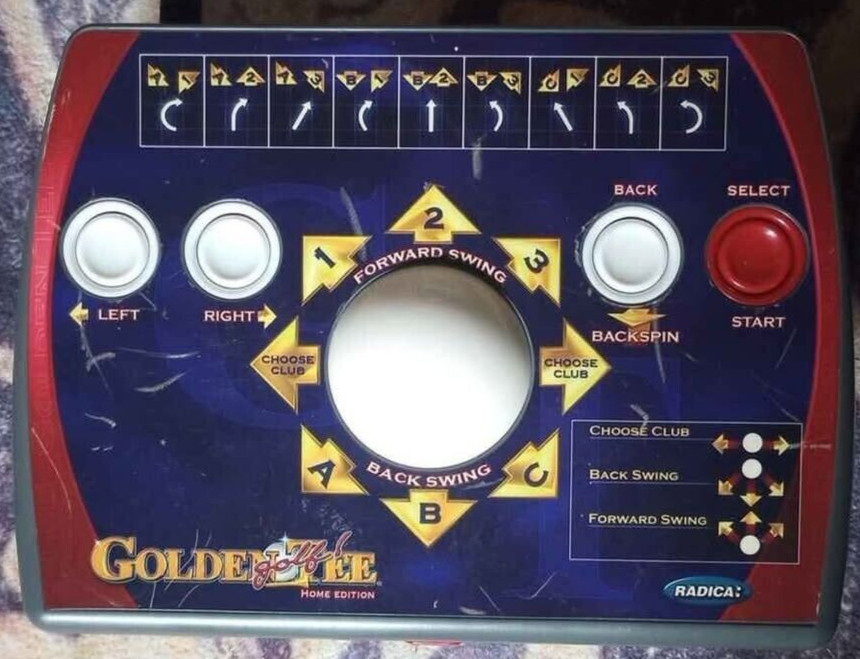 Radica Golden Tee Golf Home Edition 2005 Plug and Play Video Game Tested Working